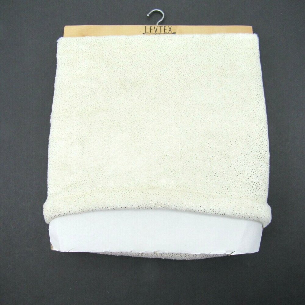 Levtex Baby Blanket Little Arrows Cream Sparkle Glitter Soft Plush‎ Unisex Crib
